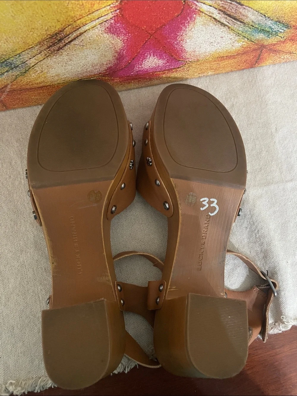 Lucky Brand chunky platform